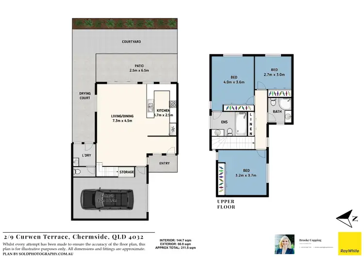 Floorplan of Homely townhouse listing, 2/9 Curwen Terrace, Chermside QLD 4032