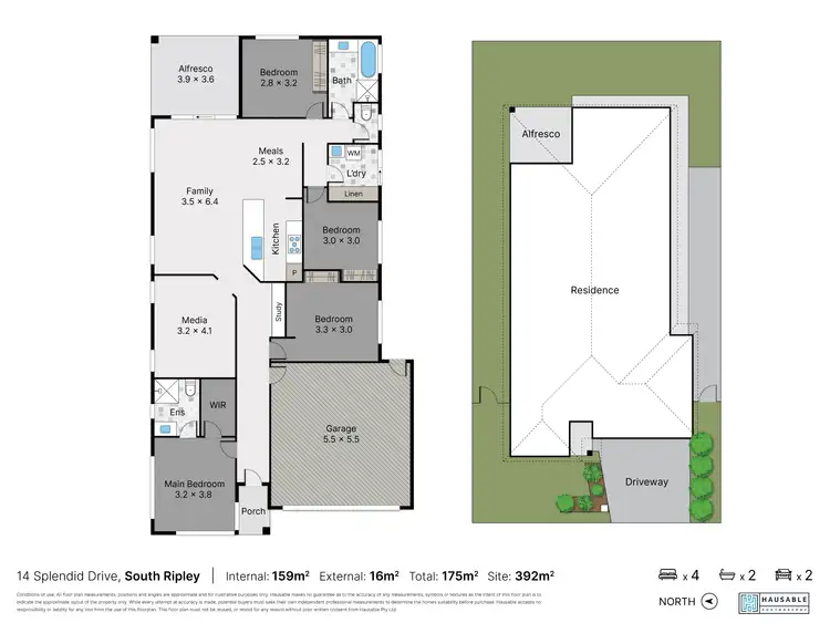 Floorplan of Homely house listing, 14 Splendid Drive, South Ripley QLD 4306
