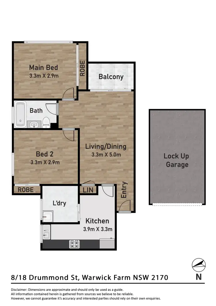 Floorplan of Homely unit listing, 8/18 Drummond Street, Warwick Farm NSW 2170