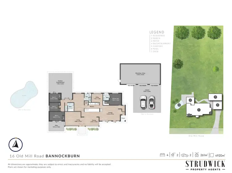 Floorplan of Homely rural property listing, 16 Old Mill Road, Bannockburn QLD 4207