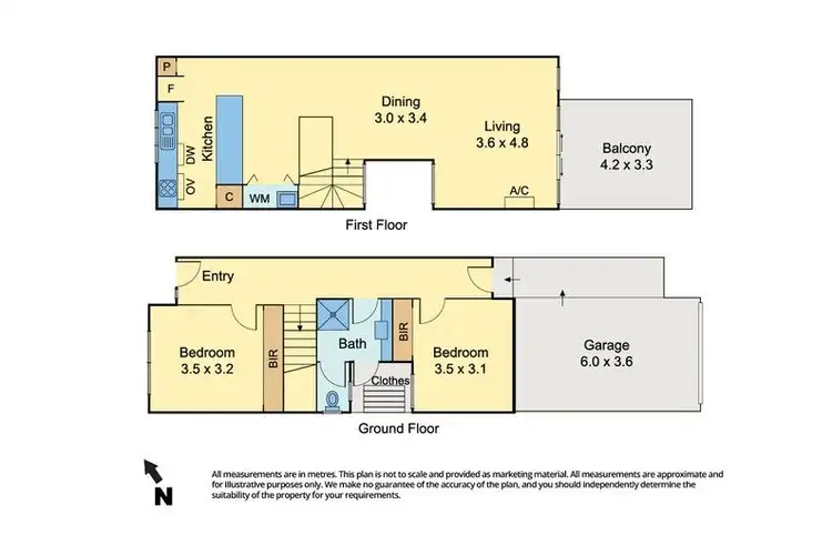 Floorplan of Homely townhouse listing, 60/1-15 Beddison Road, Craigieburn VIC 3064