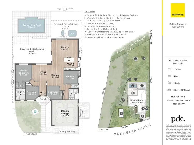 Floorplan of Homely house listing, 98 Gardenia Drive, Bonogin QLD 4213
