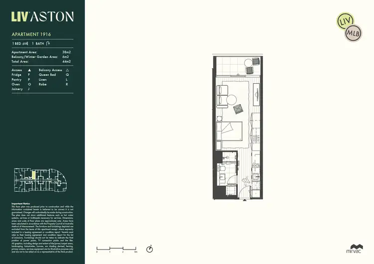 Floorplan of Homely studio listing, 1916/7 Siddeley Street, Docklands VIC 3008