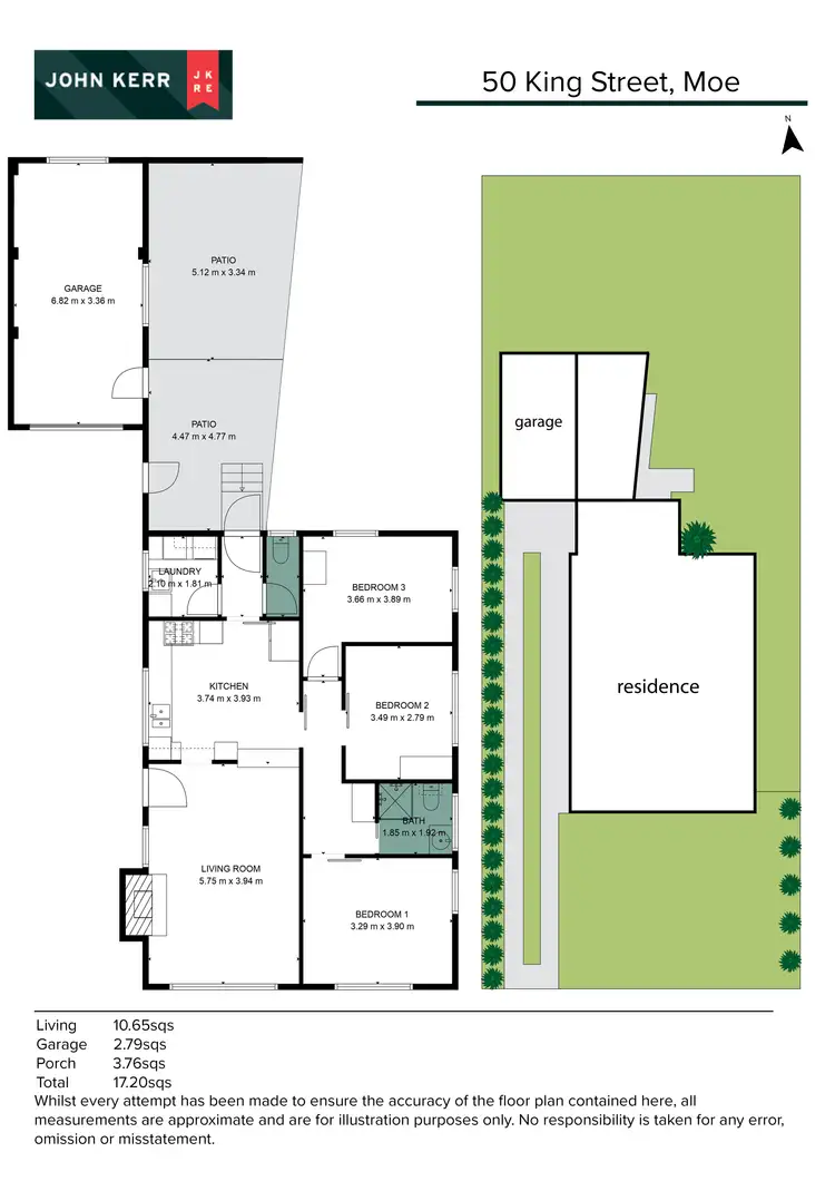 Floorplan of Homely house listing, 50 King Street, Moe VIC 3825