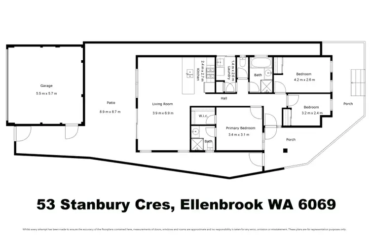 Floorplan of Homely house listing, 53 Stanbury Crescent, Ellenbrook WA 6069