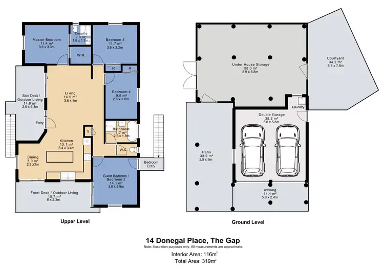 Floorplan of Homely house listing, 14 Donegal Place, The Gap QLD 4061