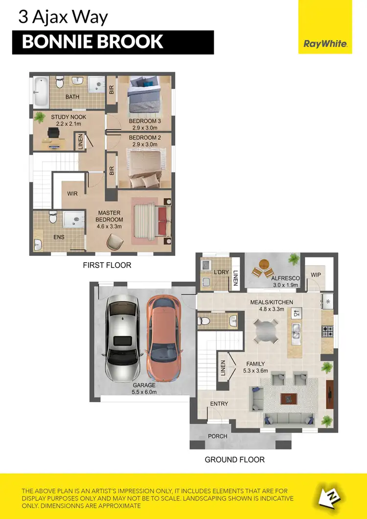 Floorplan of Homely house listing, 3 Ajax Way, Bonnie Brook VIC 3335
