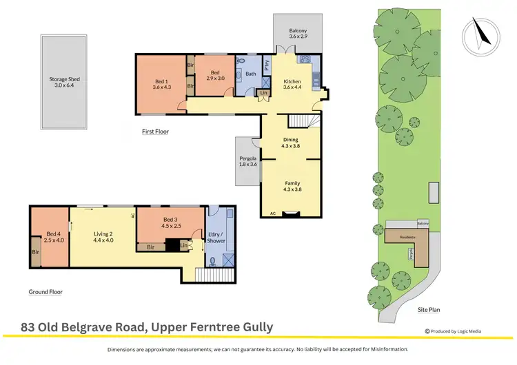 Floorplan of Homely house listing, 83 Old Belgrave Road, Upper Ferntree Gully VIC 3156