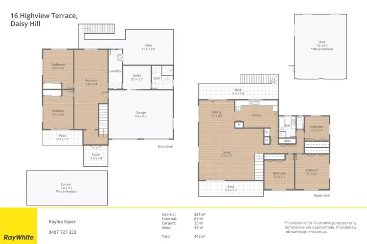 Floorplan of Homely house listing, 16 Highview Terrace, Daisy Hill QLD 4127