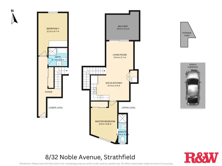 Floorplan of Homely apartment listing, 8/32 NOBLE AVENUE, Strathfield NSW 2135