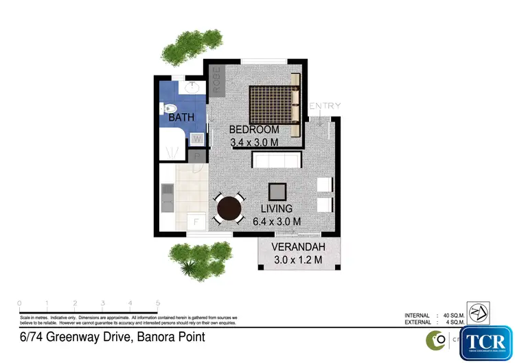 Floorplan of Homely unit listing, 6/74 Greenway Drive, Banora Point NSW 2486