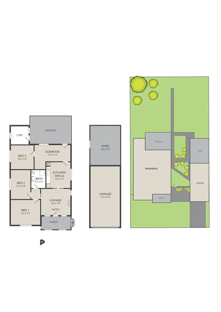 Floorplan of Homely house listing, 15 Pohlman Street, Heathcote VIC 3523