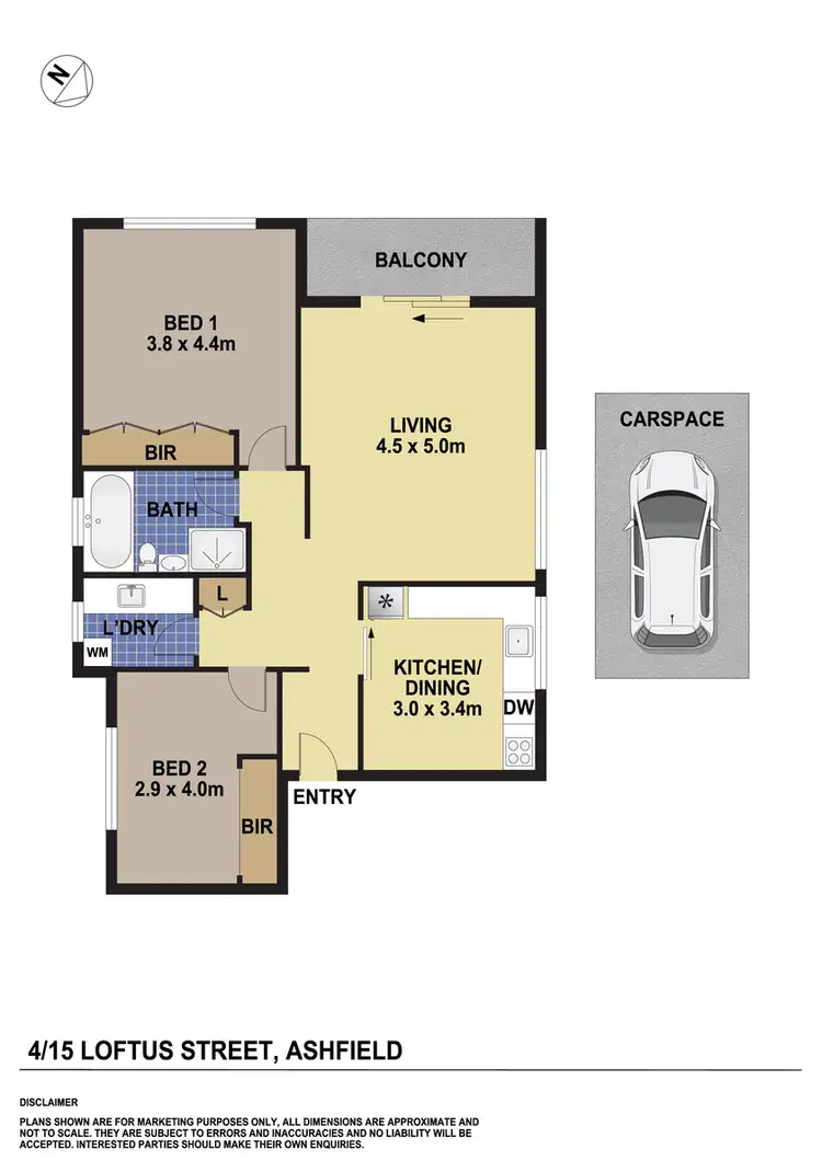 Floorplan of Homely unit listing, 4/15 Loftus Street, Ashfield NSW 2131