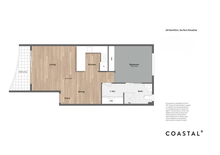 Floorplan of Homely apartment listing, 17/24 Hamilton Avenue, Surfers Paradise QLD 4217
