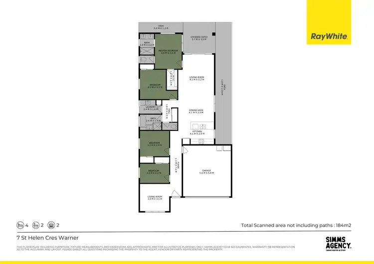 Floorplan of Homely house listing, 7 St Helen Crescent, Warner QLD 4500