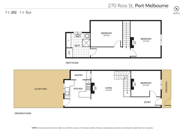 Floorplan of Homely house listing, 270 Ross Street, Port Melbourne VIC 3207