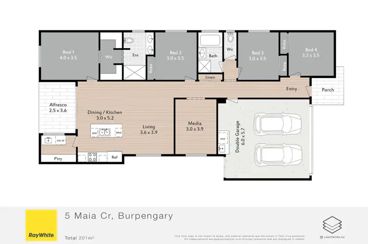 Floorplan of Homely house listing, 5 Maia Crescent, Burpengary QLD 4505