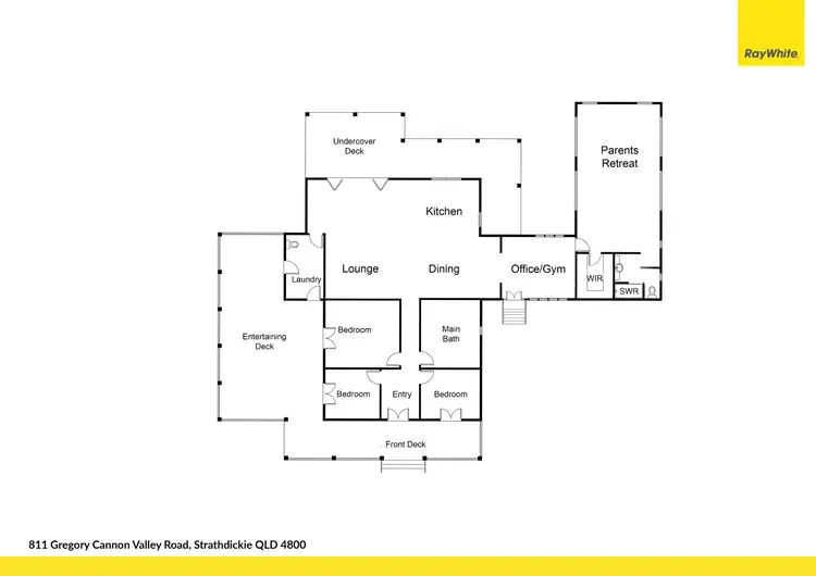 Floorplan of Homely house listing, 811 Gregory Cannon Valley Road, Strathdickie QLD 4800