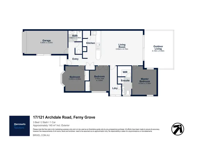 Floorplan of Homely villa listing, 17/121 Archdale Road, Ferny Grove QLD 4055