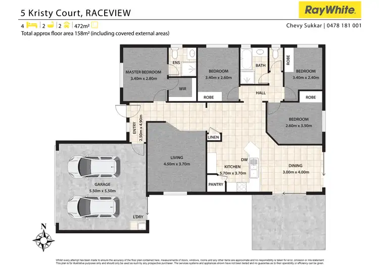 Floorplan of Homely house listing, 5 Kristy Court, Raceview QLD 4305