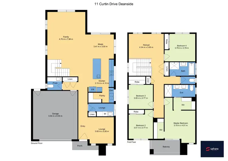 Floorplan of Homely house listing, 11 Curtin Drive, Deanside VIC 3336