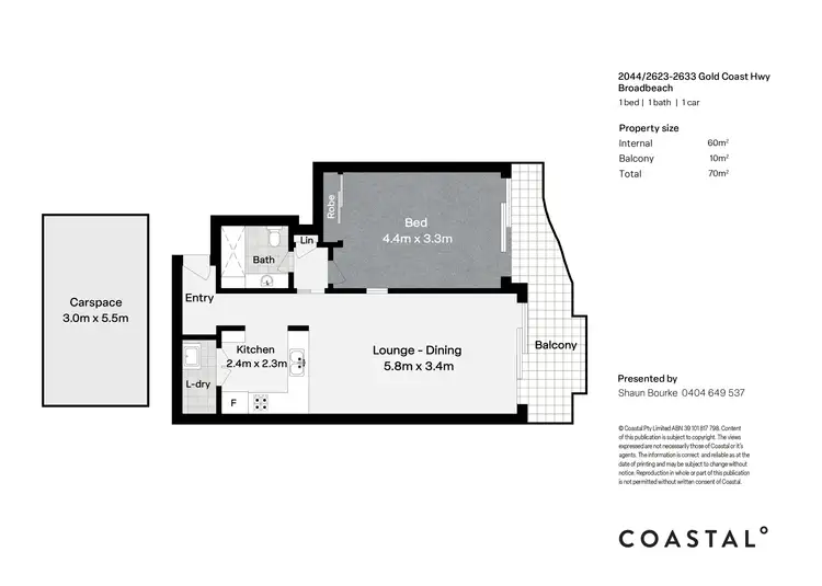 Floorplan of Homely apartment listing, 2044/2623-2633 Gold Coast Highway, Broadbeach QLD 4218