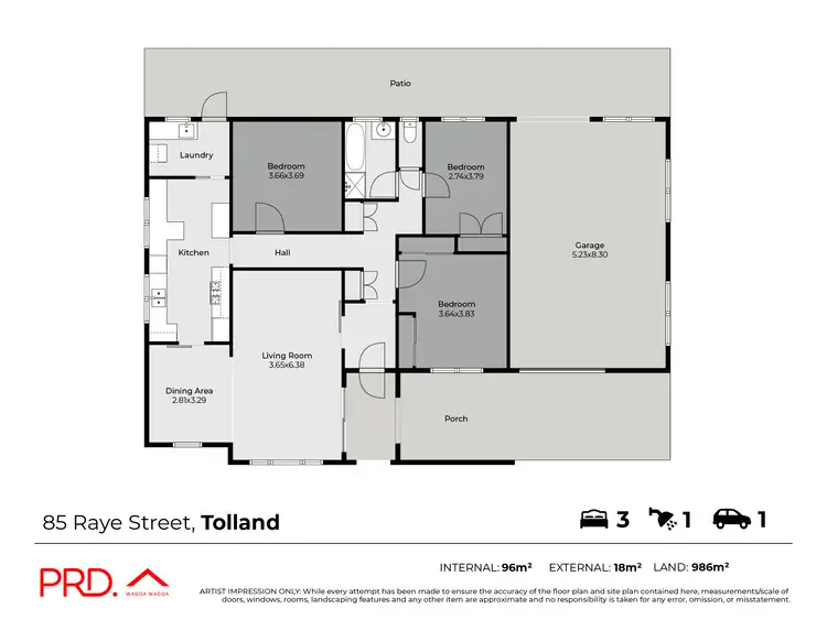 Floorplan of Homely house listing, 85 Raye Street, Tolland NSW 2650