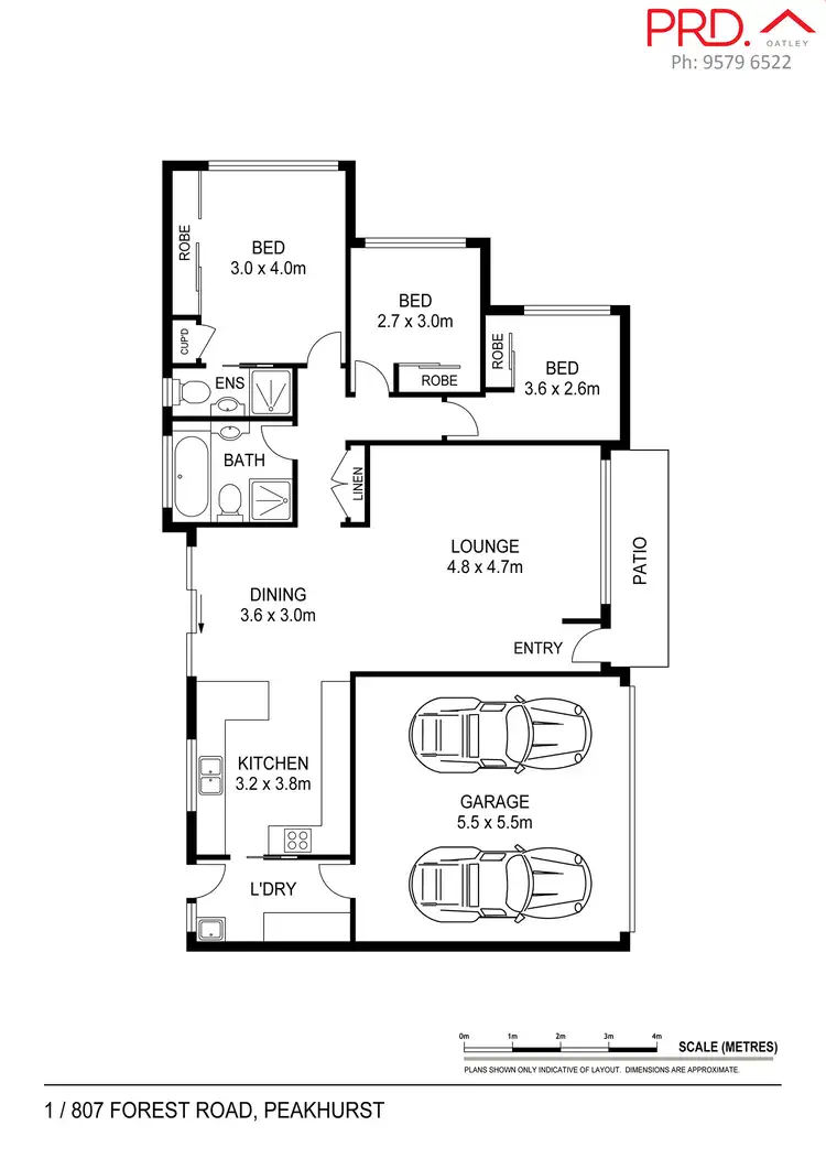Floorplan of Homely villa listing, 1/807-809 Forest Road, Peakhurst NSW 2210