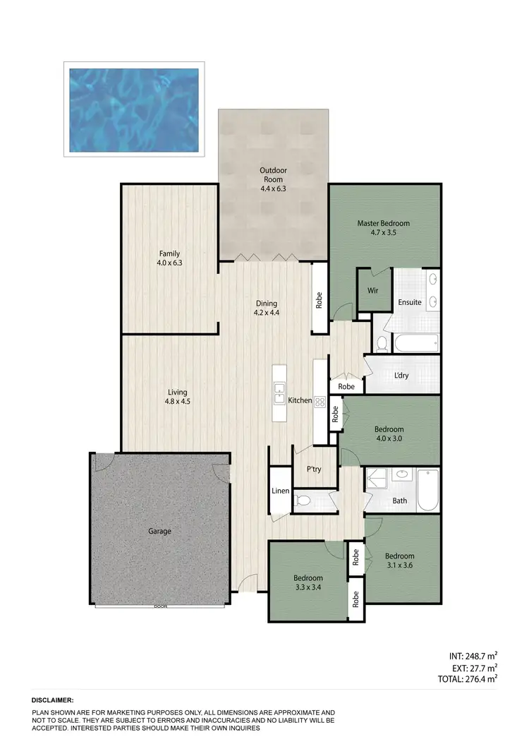 Floorplan of Homely house listing, 4 Nicklaus Parade, North Lakes QLD 4509
