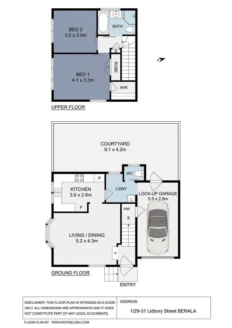 Floorplan of Homely townhouse listing, 1/29-31 Lidbury St, Berala NSW 2141