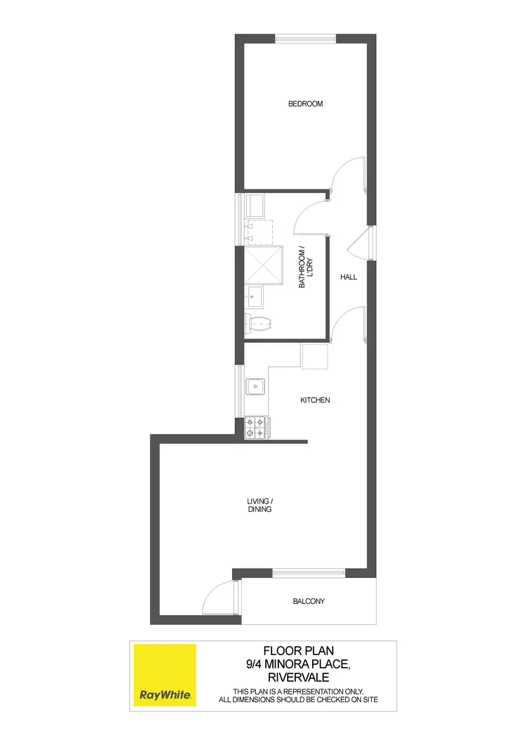 Floorplan of Homely unit listing, 9/4 Minora Place, Rivervale WA 6103