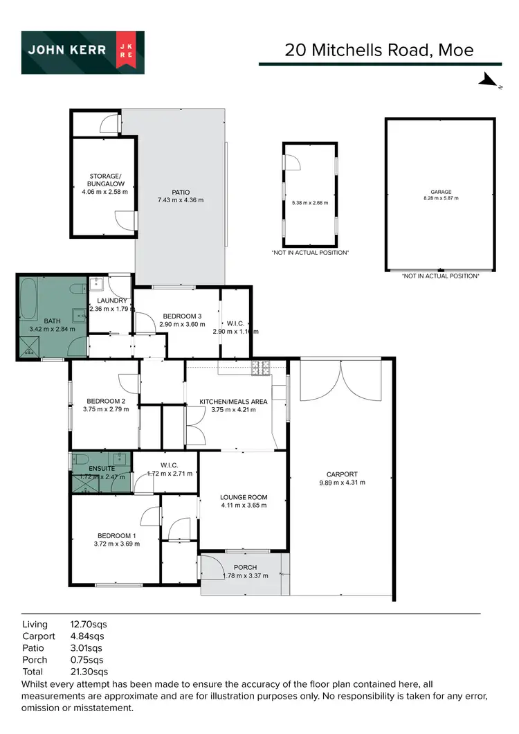 Floorplan of Homely house listing, 20 Mitchells Road, Moe VIC 3825