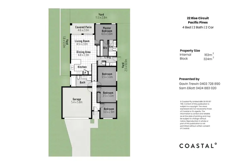 Floorplan of Homely house listing, 22 Rise Circuit, Pacific Pines QLD 4211