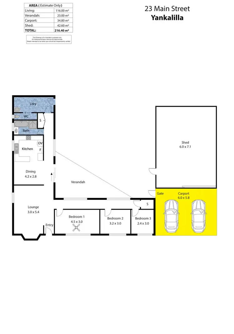 Floorplan of Homely house listing, 23 Main Street, Yankalilla SA 5203