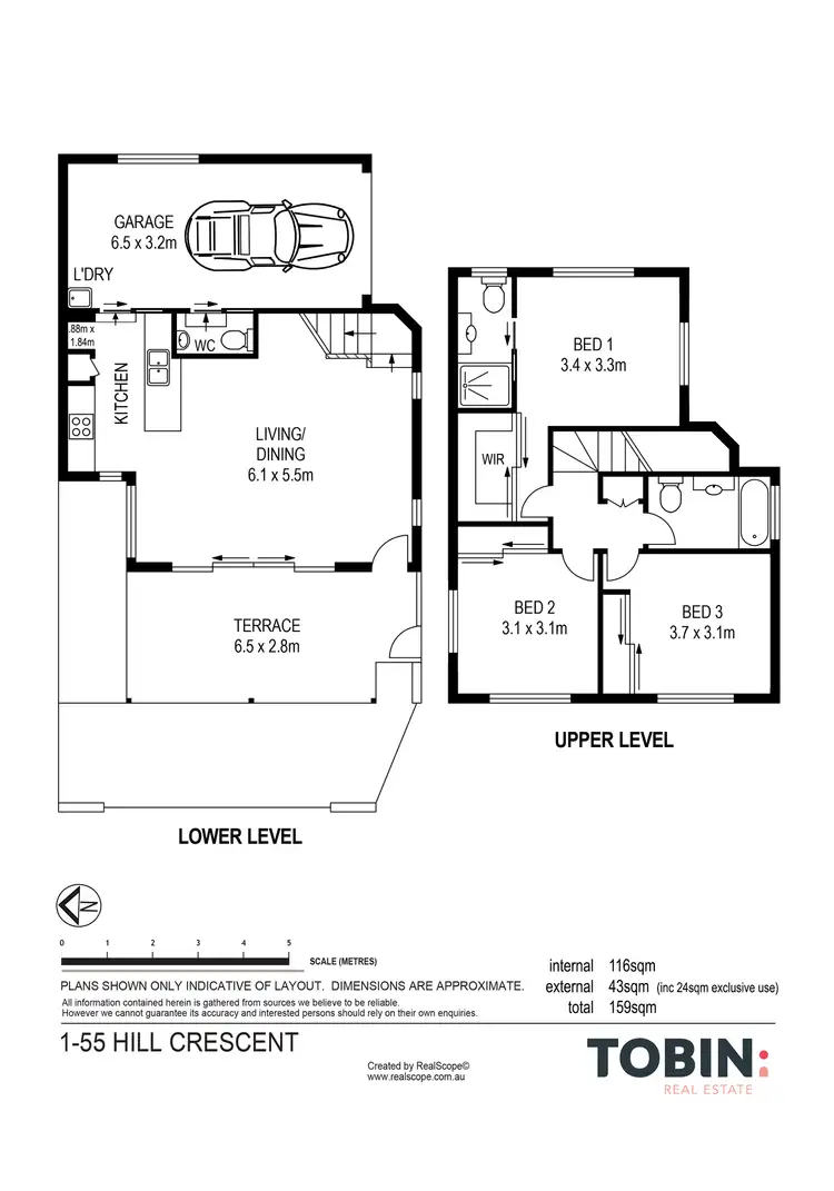 Floorplan of Homely townhouse listing, 1/55 Hill Crescent, Carina Heights QLD 4152
