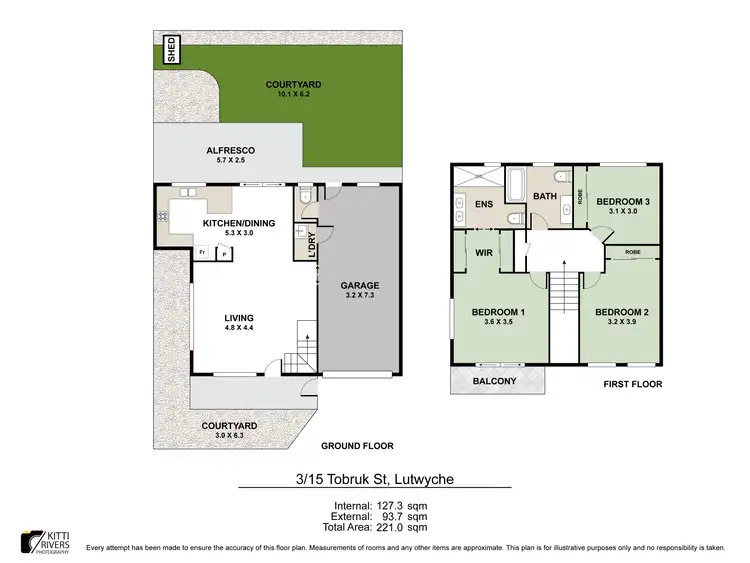 Floorplan of Homely townhouse listing, 3/15 Tobruk Street, Lutwyche QLD 4030