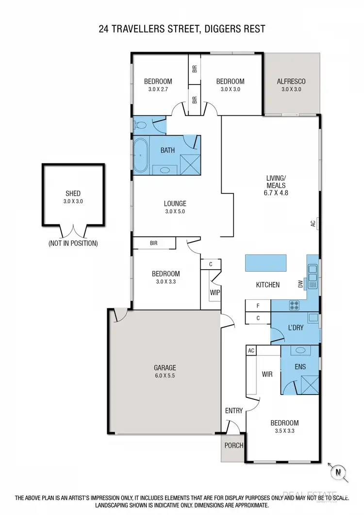Floorplan of Homely house listing, 24 Travellers Street, Diggers Rest VIC 3427
