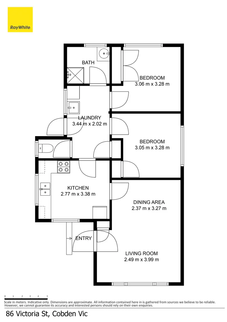 Floorplan of Homely unit listing, 86 Victoria Street, Cobden VIC 3266