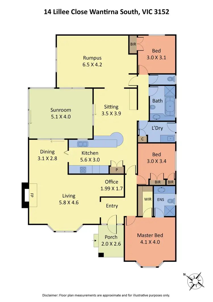 Floorplan of Homely house listing, 14 Lillee Close, Wantirna South VIC 3152