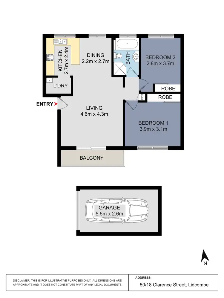 Floorplan of Homely unit listing, Address available on request