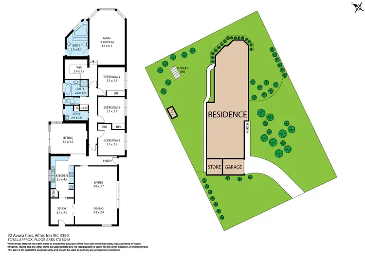 Floorplan of Homely house listing, 32 Avoca Crescent, Alfredton VIC 3350
