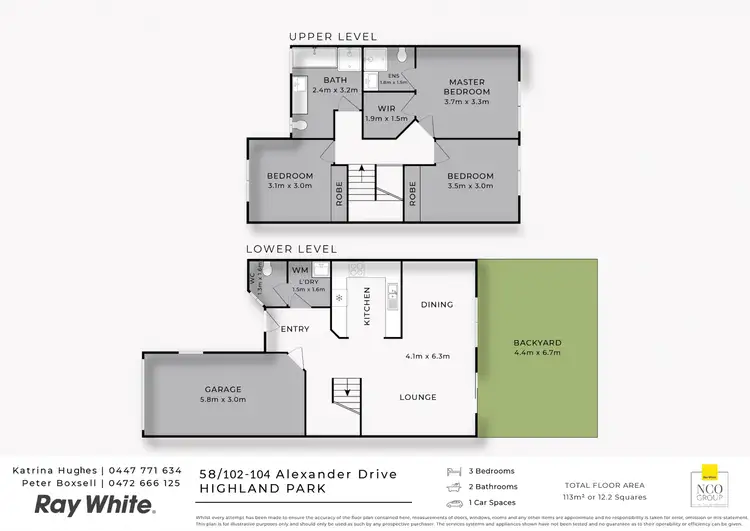 Floorplan of Homely house listing, 58/102-104 Alexander Drive, Highland Park QLD 4211