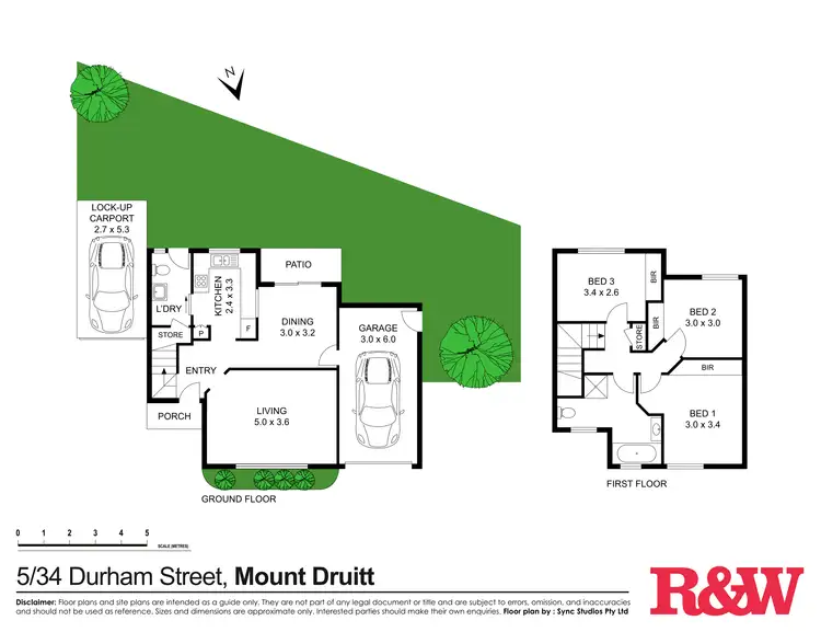 Floorplan of Homely townhouse listing, 5/34 Durham Street, Mount Druitt NSW 2770