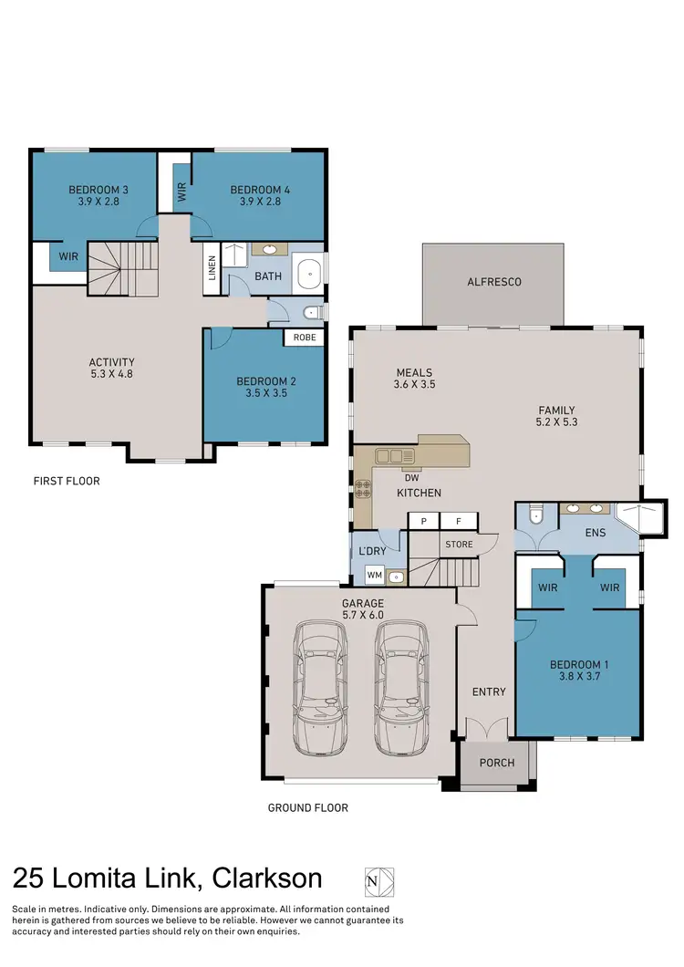 Floorplan of Homely house listing, 25 Lomita Link, Clarkson WA 6030