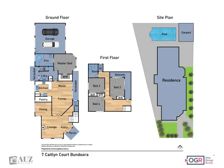 Floorplan of Homely house listing, 7 Caitlyn Court, Bundoora VIC 3083