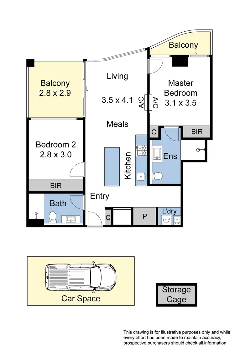 Floorplan of Homely apartment listing, 718/23 Osullivan Road, Glen Waverley VIC 3150