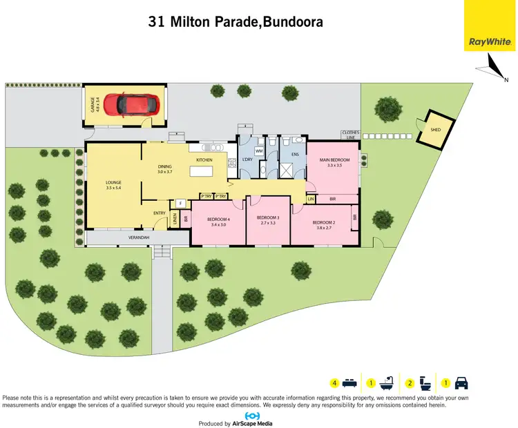 Floorplan of Homely house listing, 31 Milton Parade, Bundoora VIC 3083