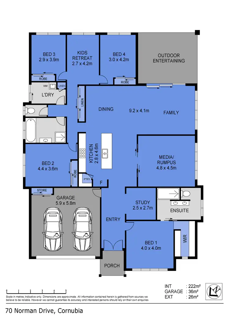 Floorplan of Homely house listing, 70 Norman Drive, Cornubia QLD 4130