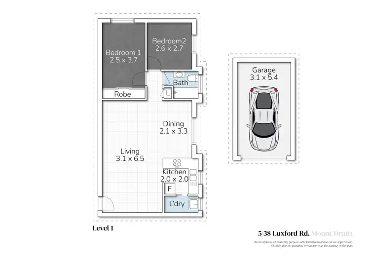 Floorplan of Homely unit listing, 5/38 Luxford Road, Mount Druitt NSW 2770