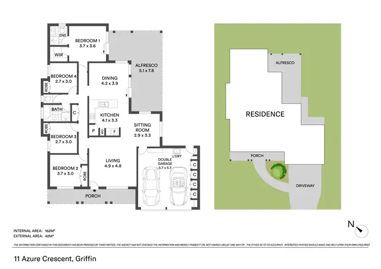 Floorplan of Homely house listing, 11 Azure Crescent, Griffin QLD 4503
